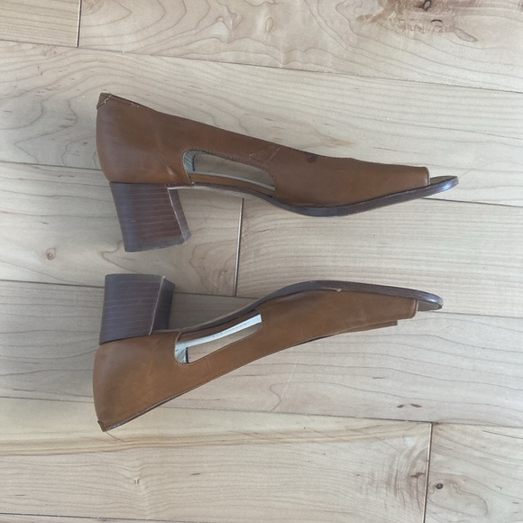 Vintage brown leather Paola Cipriani heels, size 36 - Picture 2 of 5